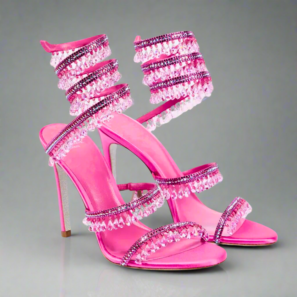 Bella Strapped Stiletto Sandals Elegance Crate