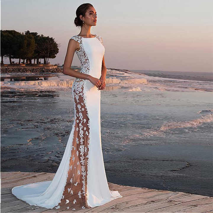 Beach Mermaid Wedding Dresses Elegance Crate