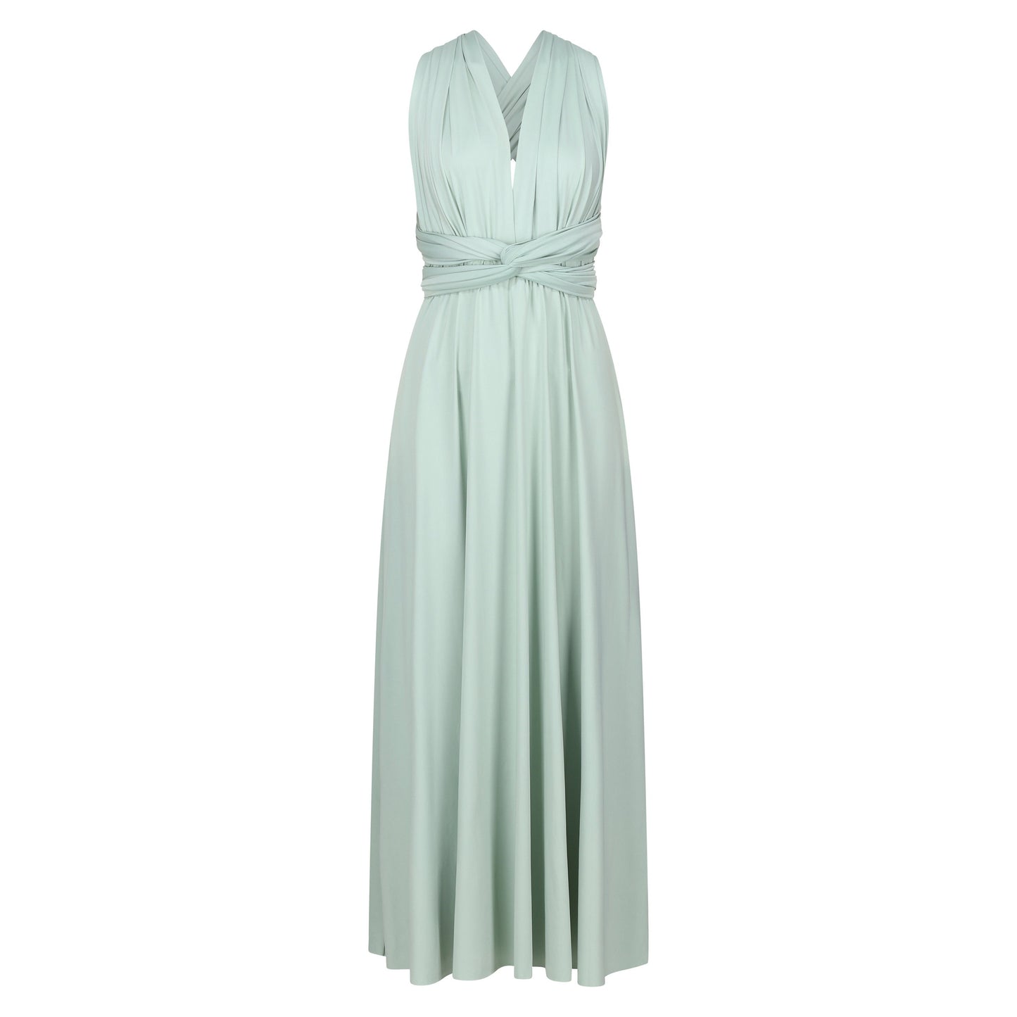 Elegant Sage Green Infinity Maxi Dress