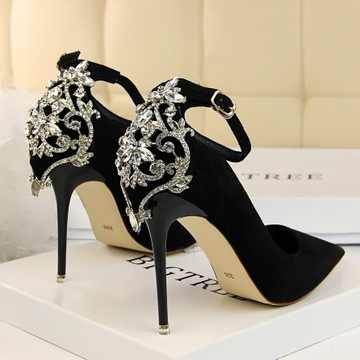 Crystal Buckle Bridal Heels Elegance Crate