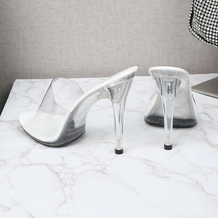 Aurelia Clear Stiletto Sandals Elegance Crate