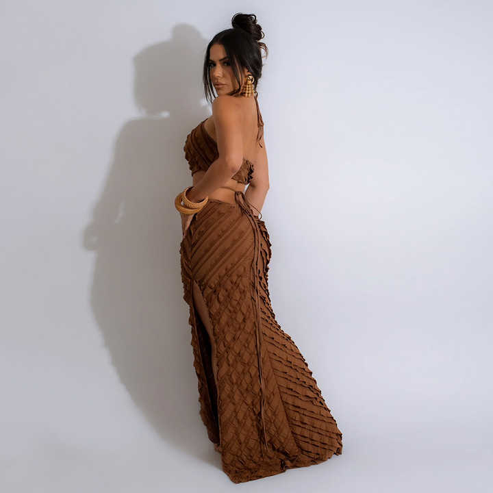 Desert Bloom Halter Gown Elegance Crate