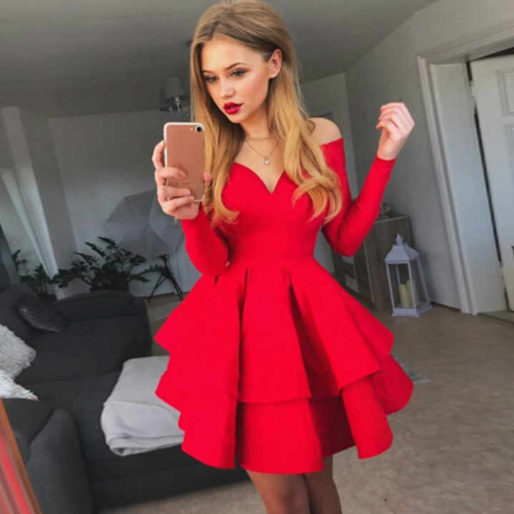 Kpachout Ruffle V-Neck Dress Elegance Crate