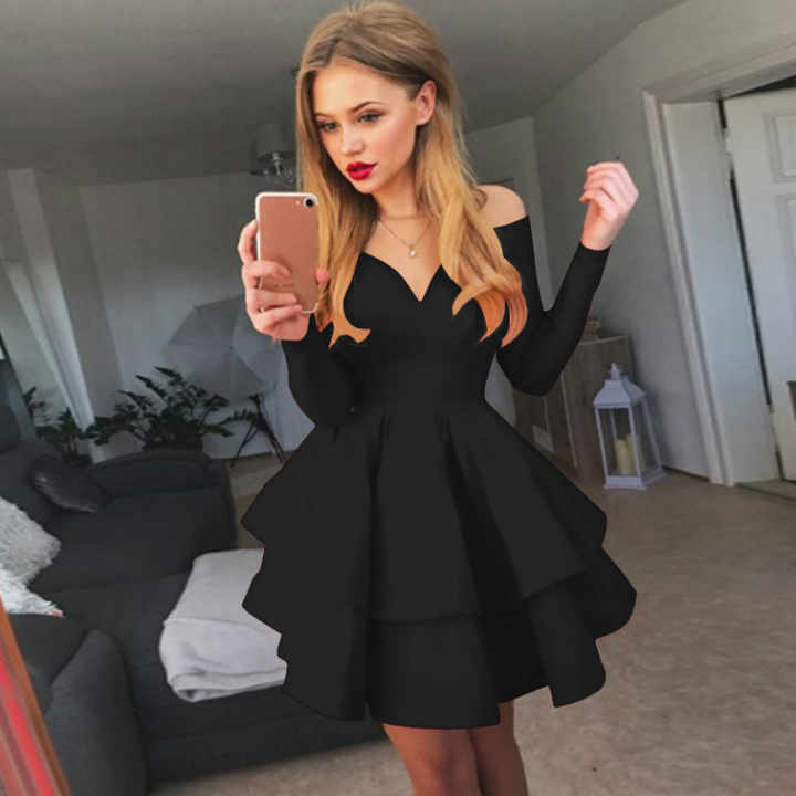 Kpachout Ruffle V-Neck Dress Elegance Crate
