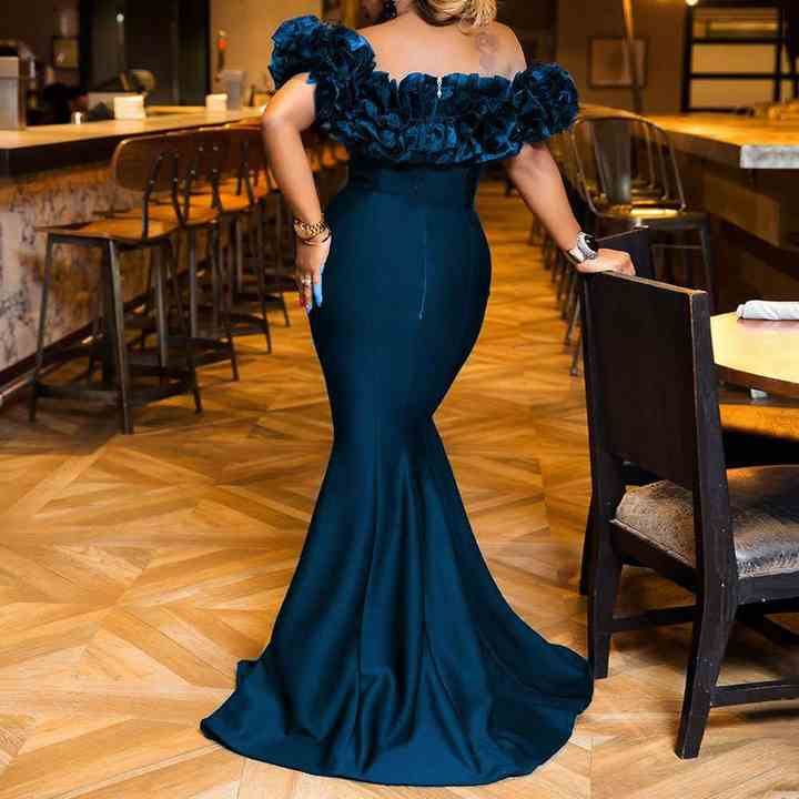 Cheyrak Ruffle Mermaid Dress Elegance Crate