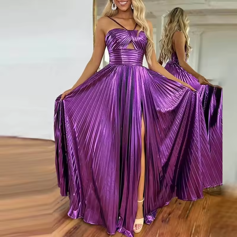 Radiance Pleated Gown Elegance Crate