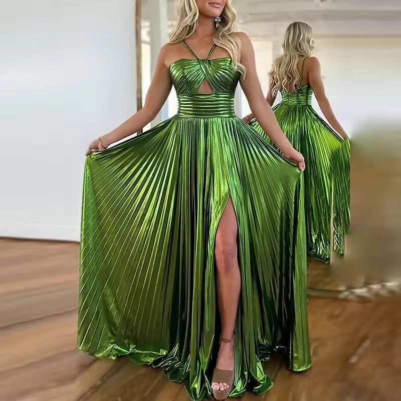 Radiance Pleated Gown Elegance Crate