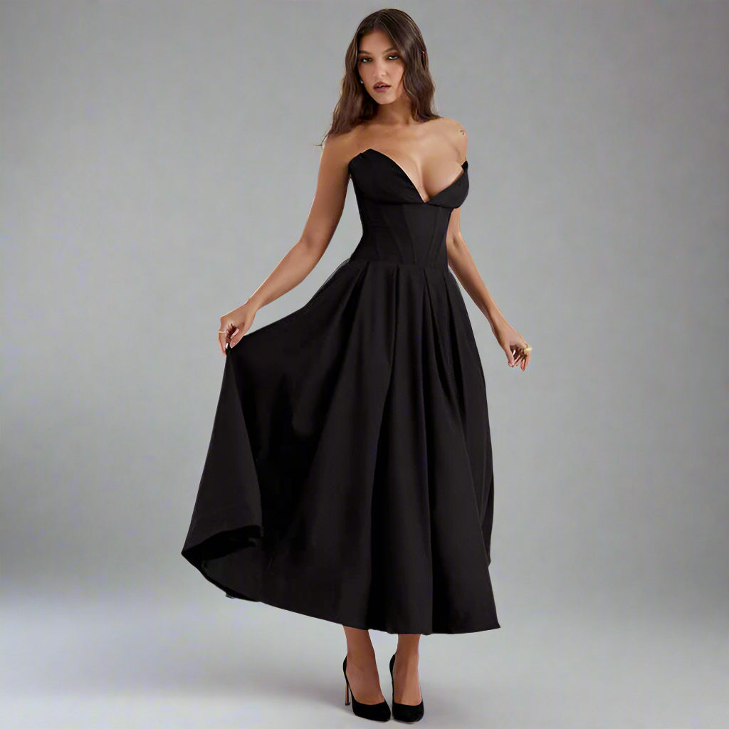 Sexy O-Neck Slip Grace Dress