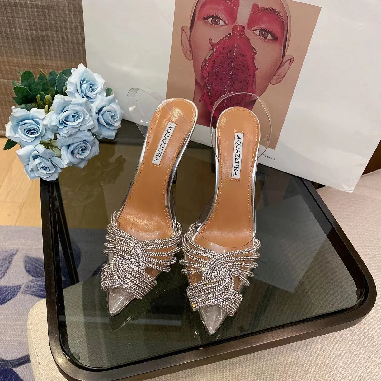 Lucia Transparent Heels Elegance Crate