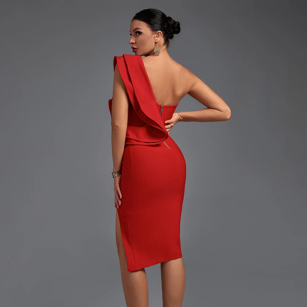 Loli Scarlet Ruffle Elegance Dress Elegance Crate