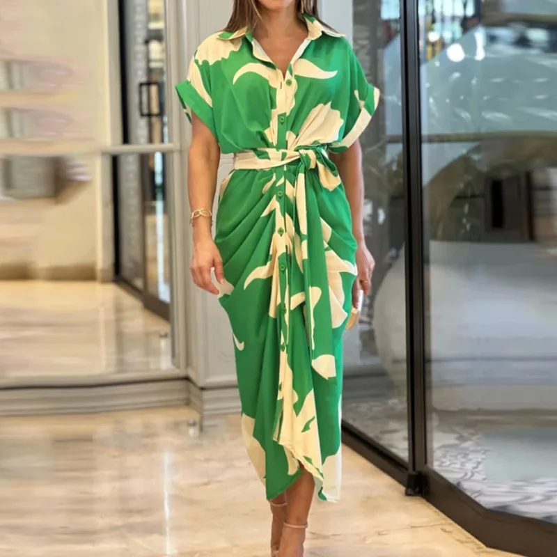 Ocean Breeze Shirt Dress Elegance Crate