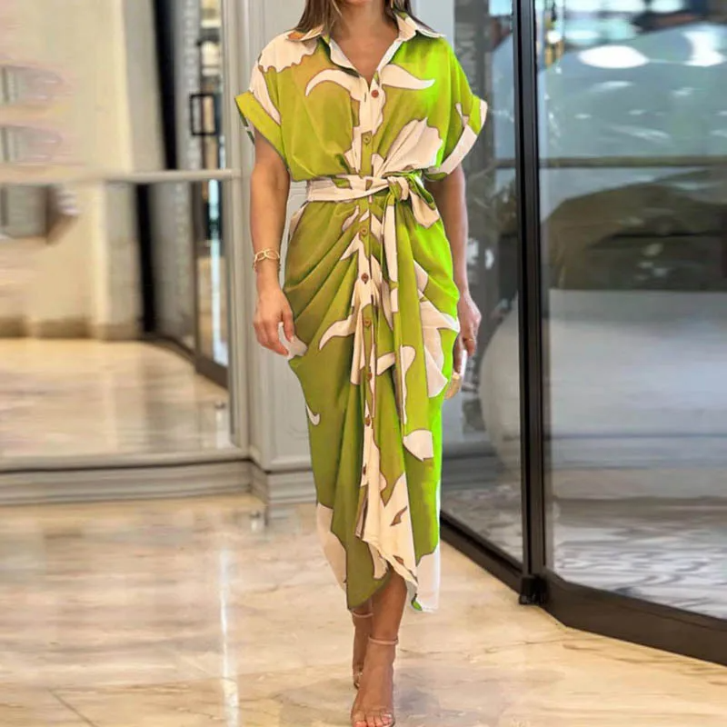 Ocean Breeze Shirt Dress Elegance Crate