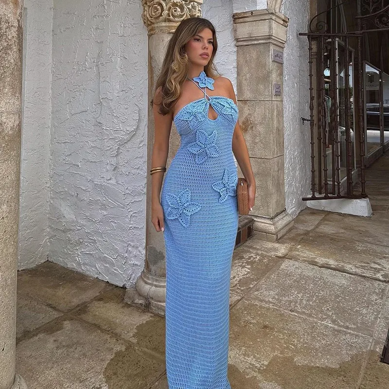 Starfish Crochet Maxi Dress Elegance Crate