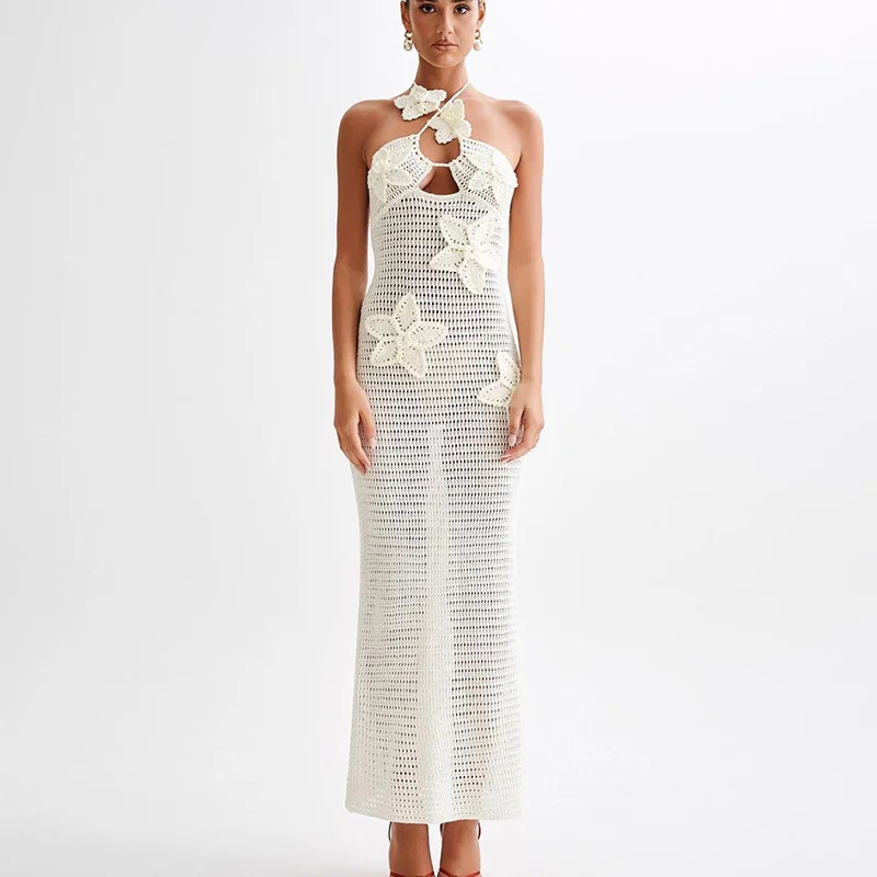 Starfish Crochet Maxi Dress Elegance Crate
