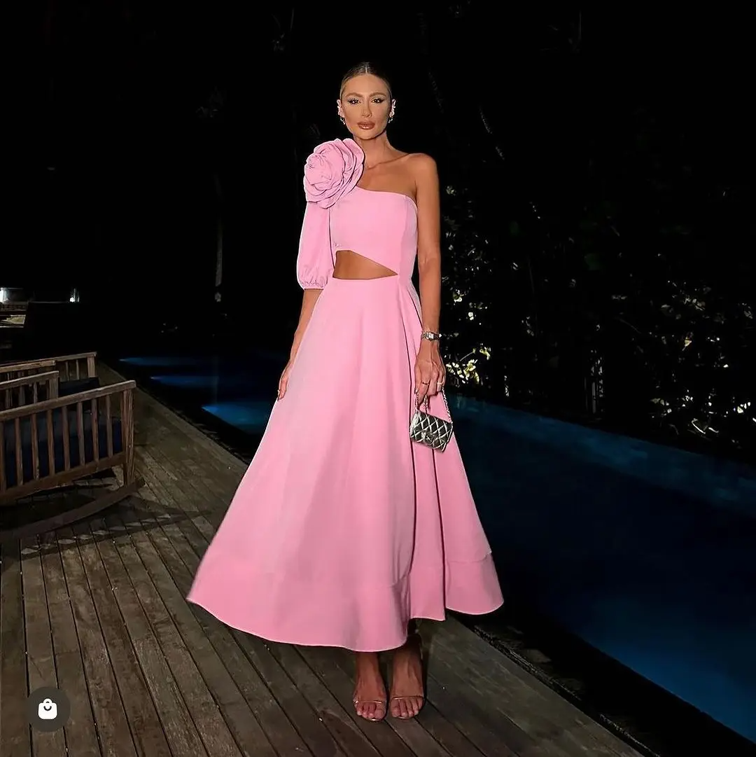 Ocean Bloom Asymmetrical Dress Elegance Crate