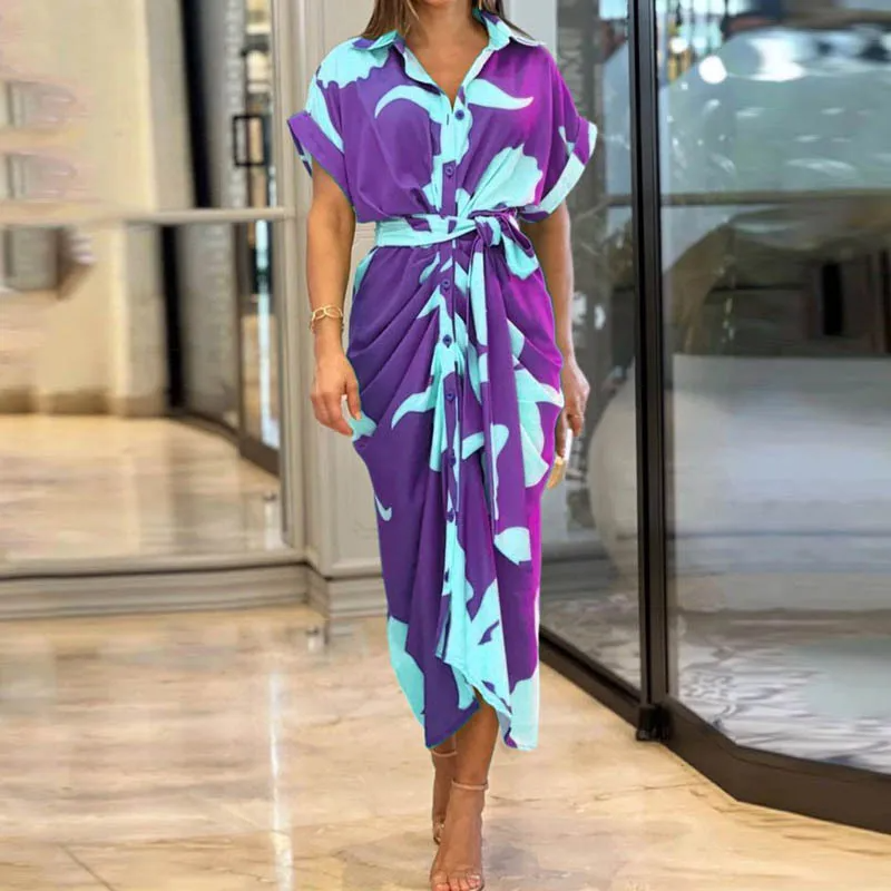 Ocean Breeze Shirt Dress Elegance Crate