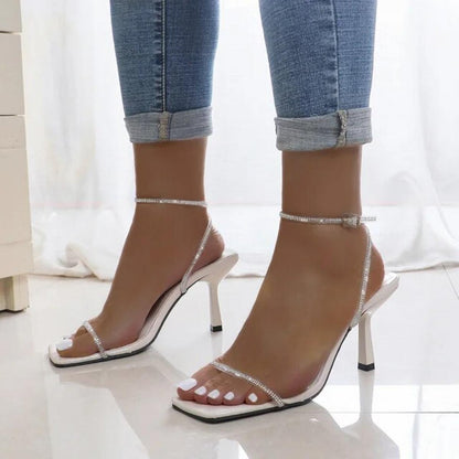 Crystal Stride Stiletto Heels Elegance Crate