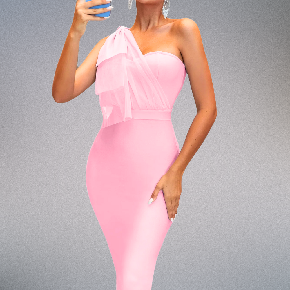 Seraphina Satin Dress Elegance Crate