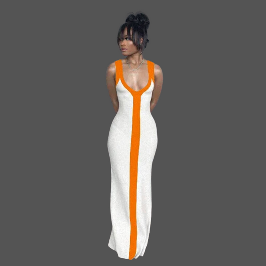 Bold Contrast Elegance Dress