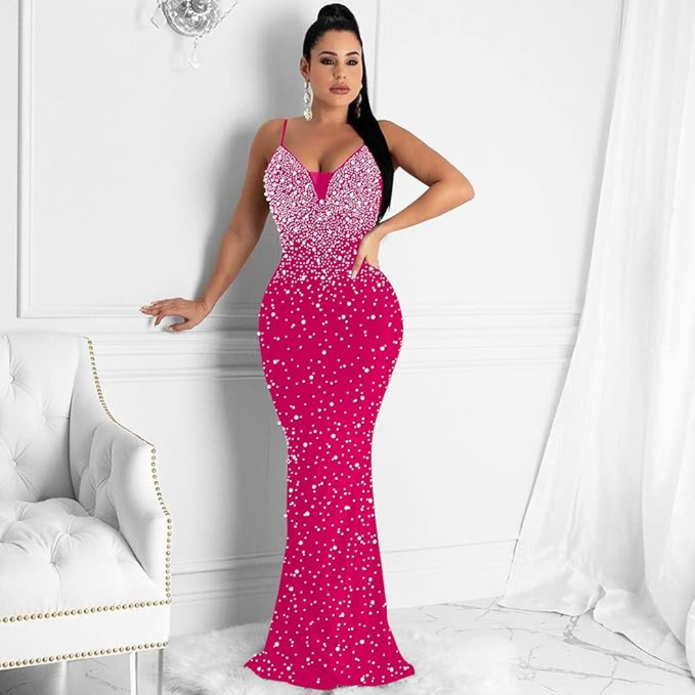 Galaxy Shimmer Mermaid Gown Elegance Crate