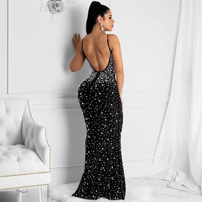Galaxy Shimmer Mermaid Gown Elegance Crate