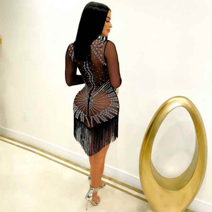 Velvet Bodycon Dress Elegance Crate