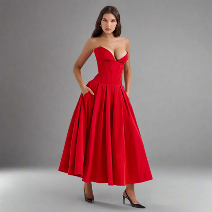 Sexy O-Neck Slip Grace Dress