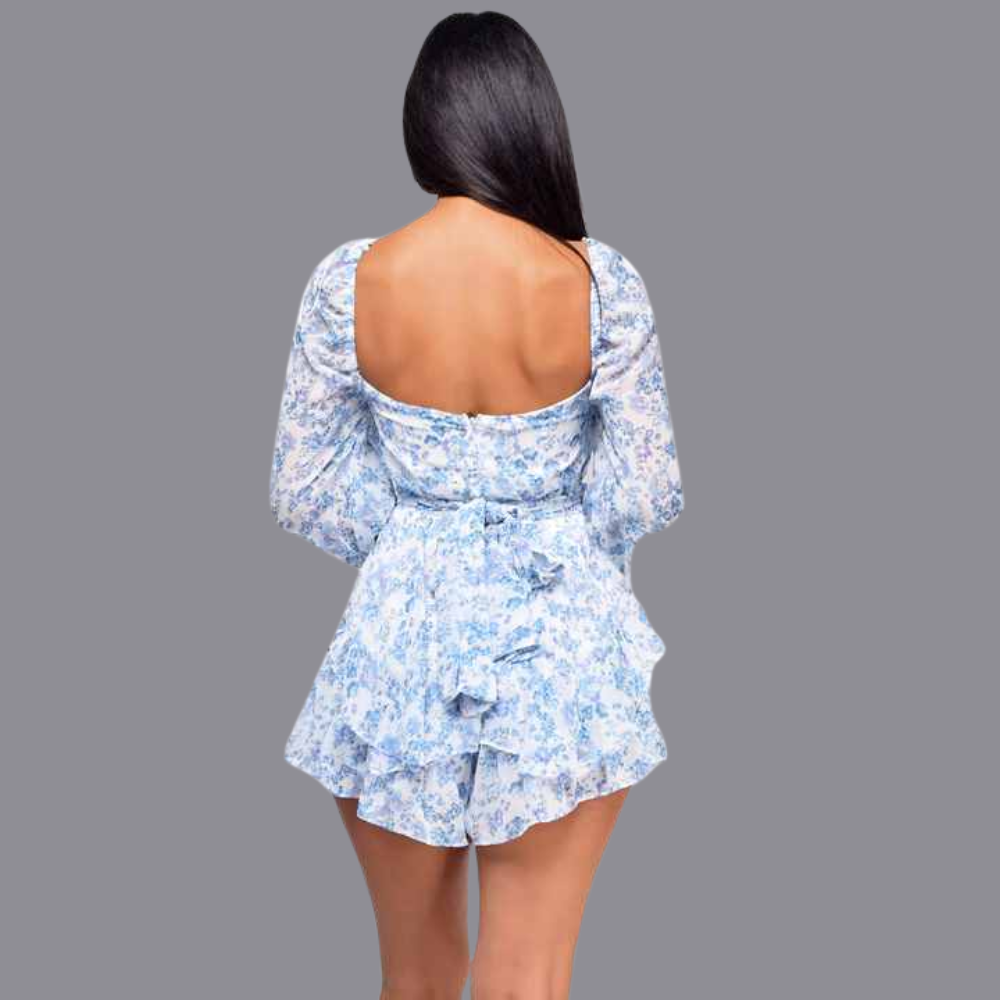 Elena Ruffle Romper Elegance Crate