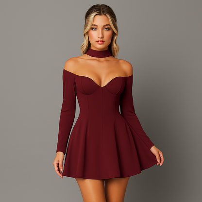 Garnet Empress Skater Dress