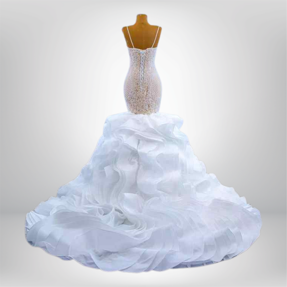 Lady Mermaid Wedding Dress Luxury Elegance Crate