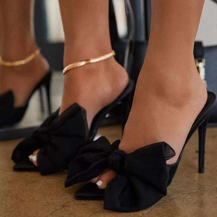 Bowtie Stiletto Sandals Elegance Crate