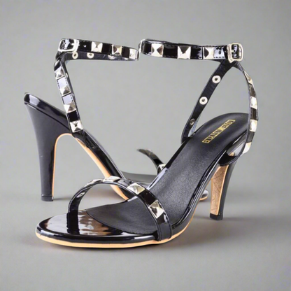 Lana Riveted Stiletto Sandals Elegance Crate