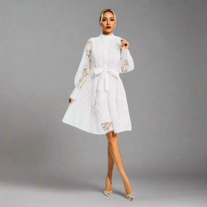 Ethereal Elegance Lace Dress Elegance Crate