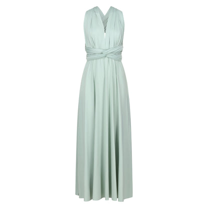Elegant Sage Green Infinity Maxi Dress