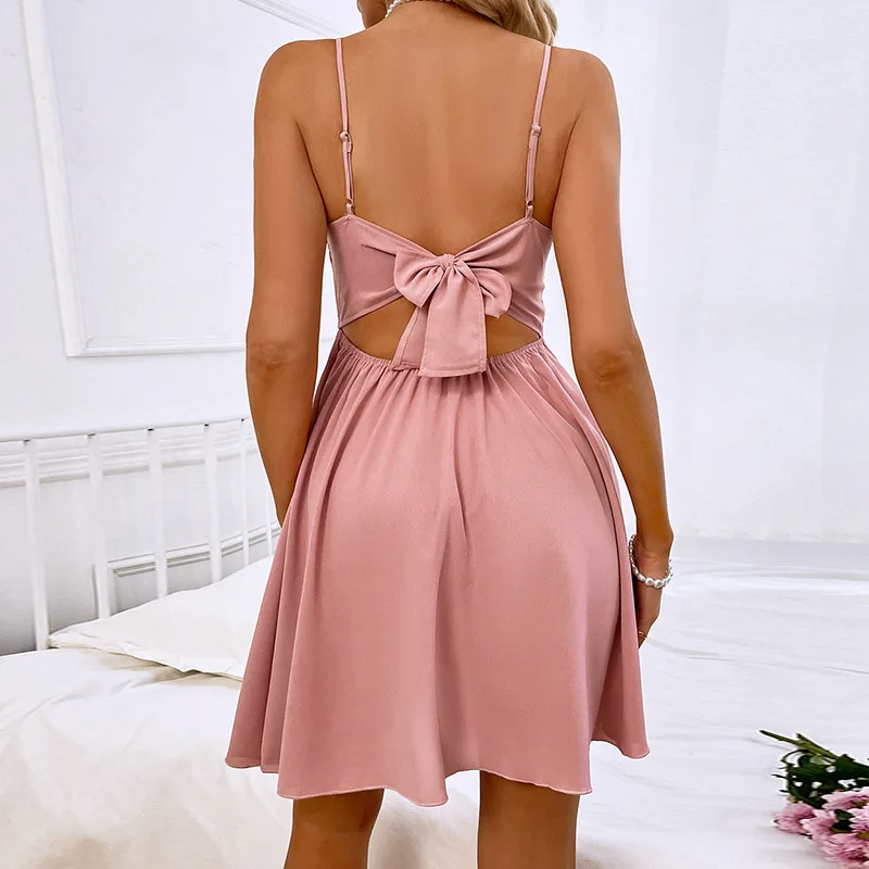 Blush Lace Bodice Mini Dress