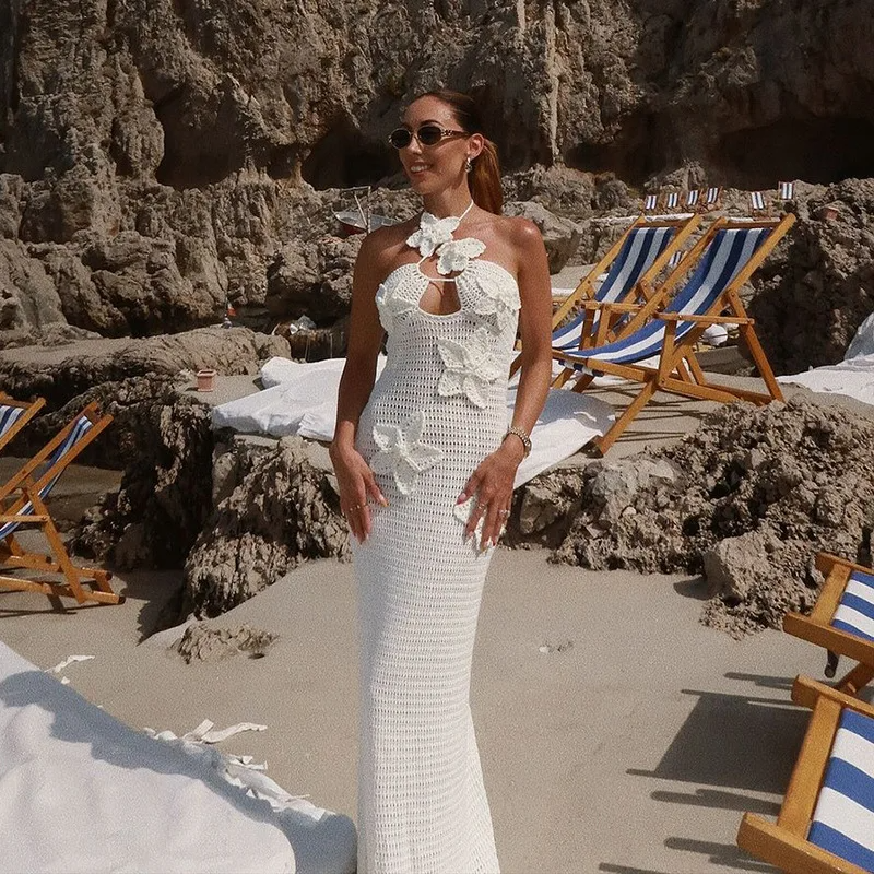 Starfish Crochet Maxi Dress Elegance Crate